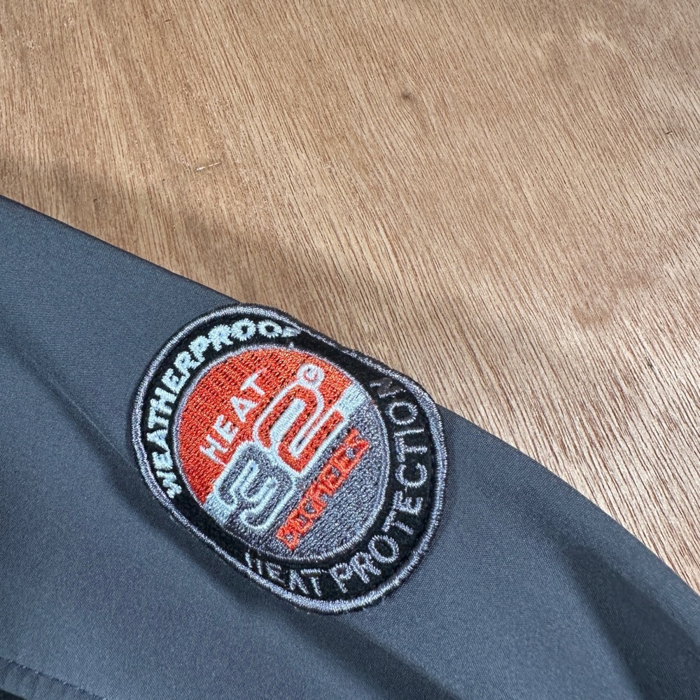 32 Degrees Softshell Jacket Kids Size 7 Grey Orange Weatherproof Fleece Lined - Picture 5 of 10